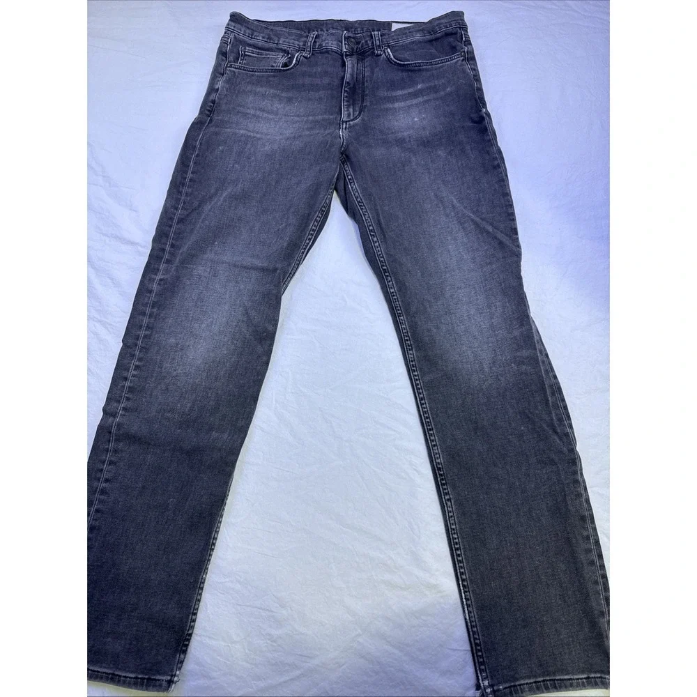 Rag & Bone Jeans Men's 32X32 Black BLACK  Fit 2  Slim Button ZIP